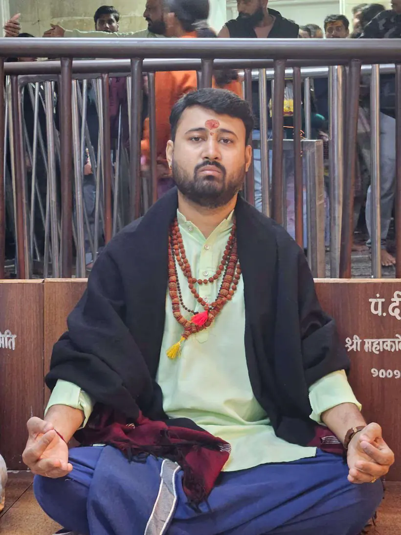 Brajeshbhai Shastriji in meditation